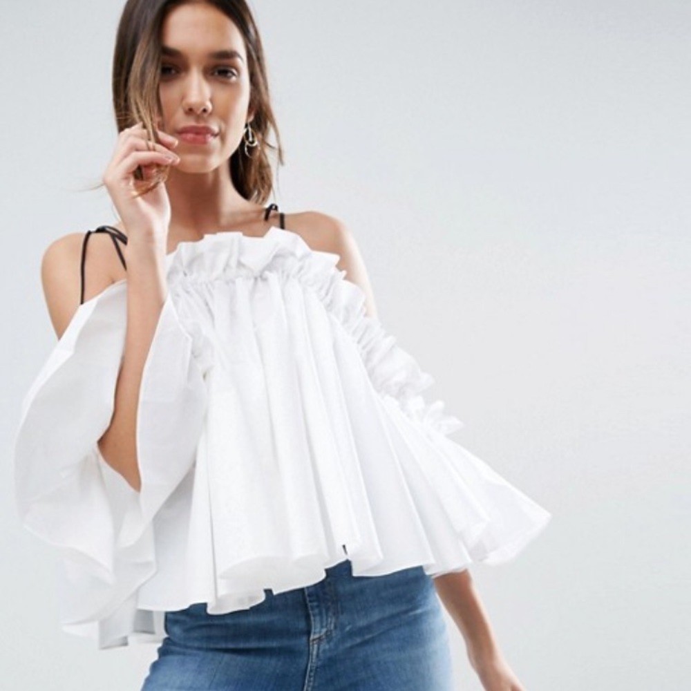 NWOT ASOS Cotton poplin Top